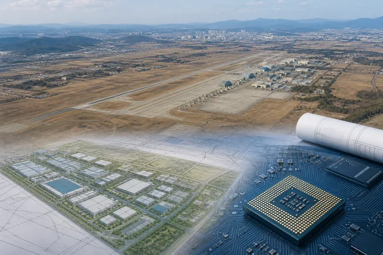 광주 군 공항, 2028년 기능 이전 후 반도체 산단으로 전환