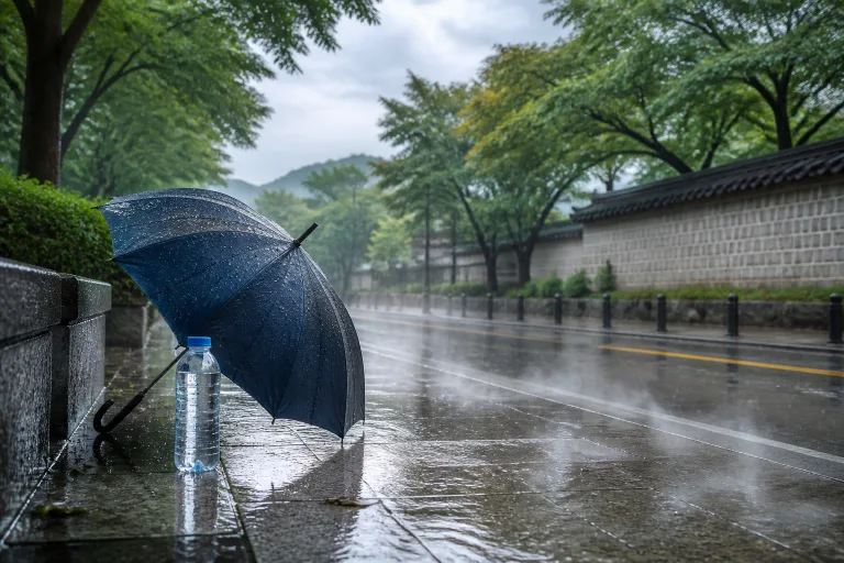 우산 챙기고, 물도 챙기세요 ☔🥵 오늘 날씨 미리 확인해요