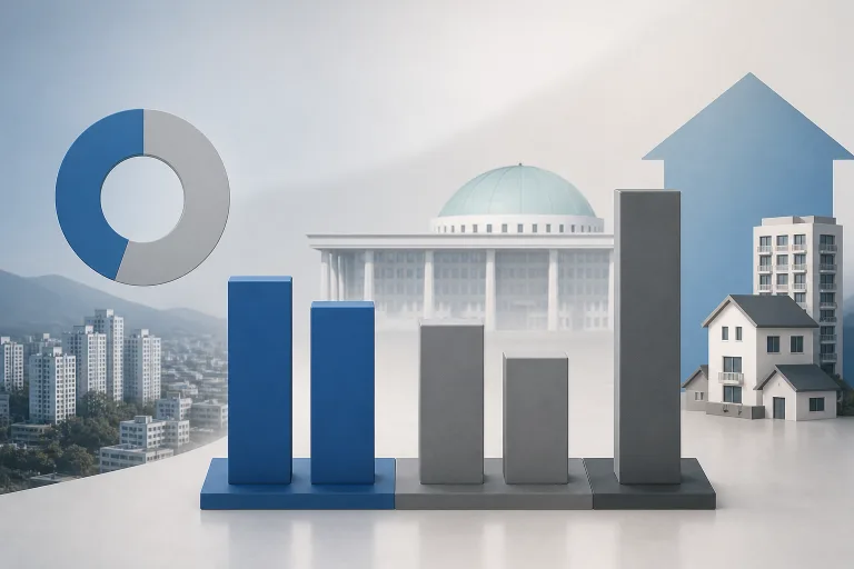 이재명 대통령 지지율 37% 제자리, 민주당은 현 정부 최저 35%…부동산 정책 부정 61%