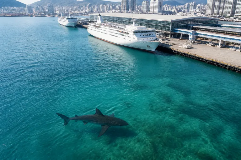 부산항 앞바다 스타 상어 '부캉이', 어디 갔을까요? 🦈